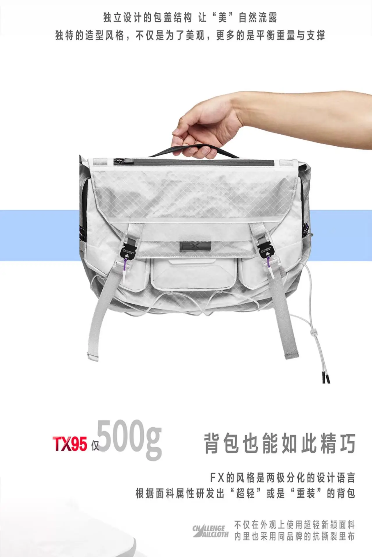 Foxbat 25aw FX-1 Summit messenger bag lightweight functional high perfomance fabrics techwear accessories edc carrier 11 3 3