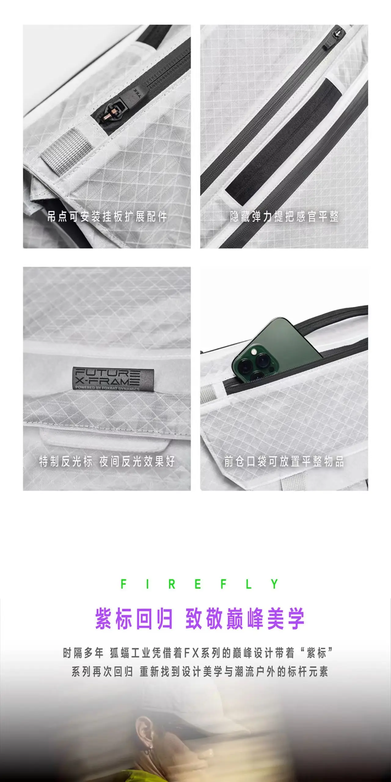 Foxbat 25aw FX-1 Summit messenger bag lightweight functional high perfomance fabrics techwear accessories edc carrier 16 8 3