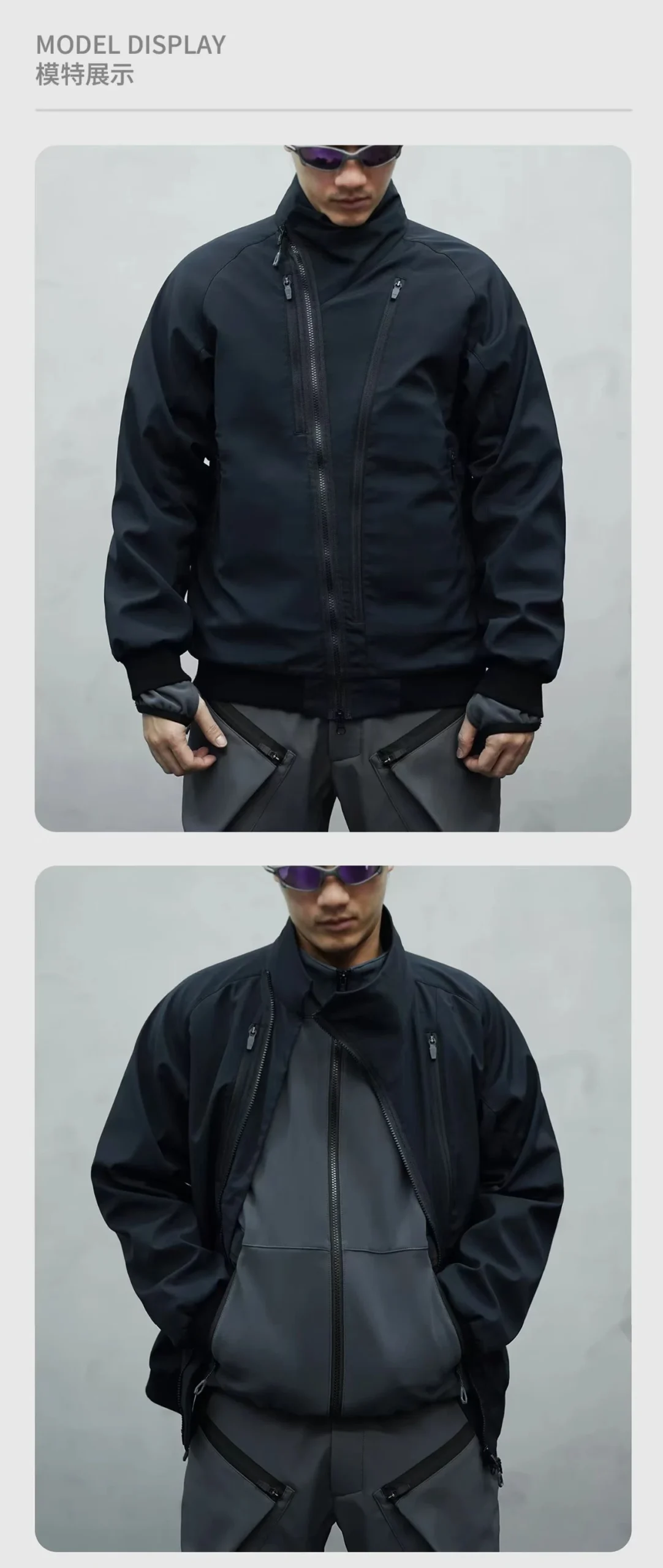 Nosucism 25aw MA-1 3L windstopper soft shell jacket tecsys molle system techwear - 9 9 9 scaled