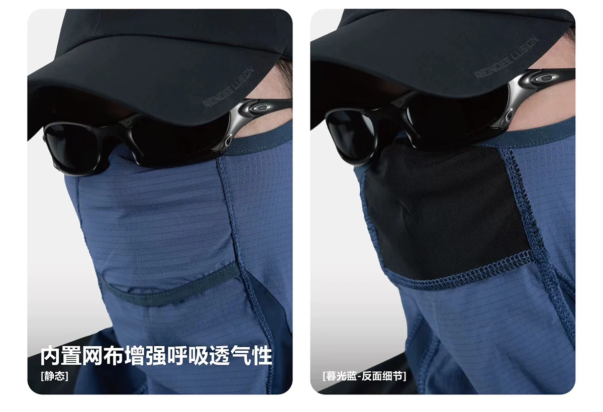 Reindee lusion 26ss UPF50+ Sunscreen Outdoor Snud toray active skin material techwear accessories - 13 13 3