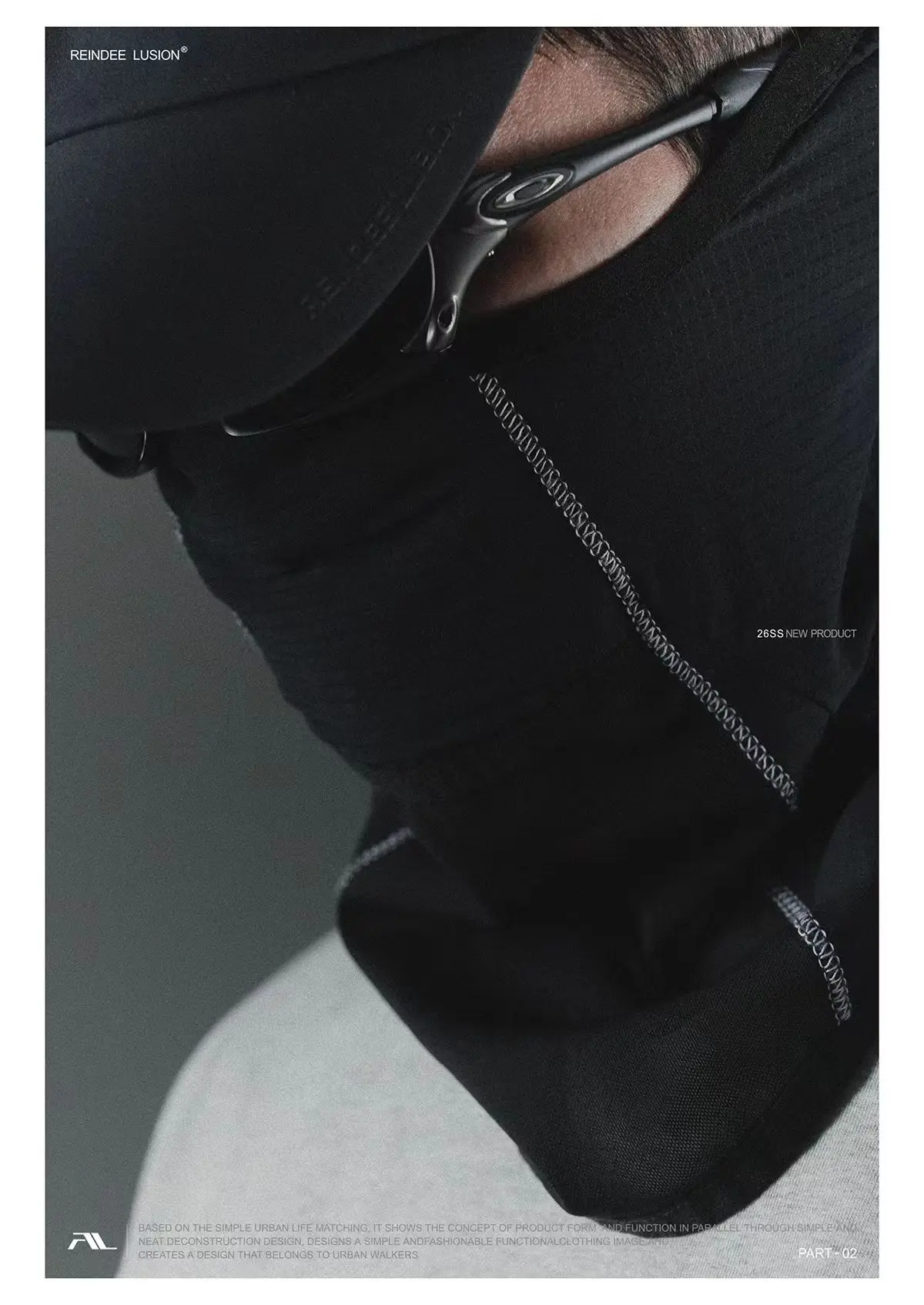 Reindee lusion 26ss UPF50+ Sunscreen Outdoor Snud toray active skin material techwear accessories - 24 24 1