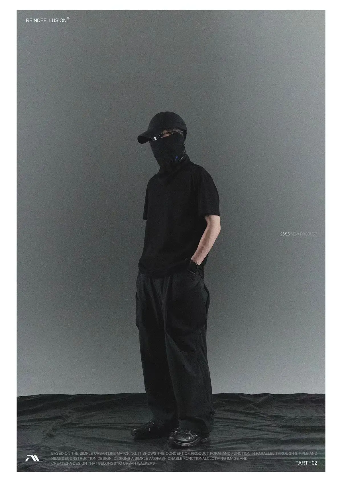 Reindee lusion 26ss UPF50+ Sunscreen Outdoor Snud toray active skin material techwear accessories - 26 26 1