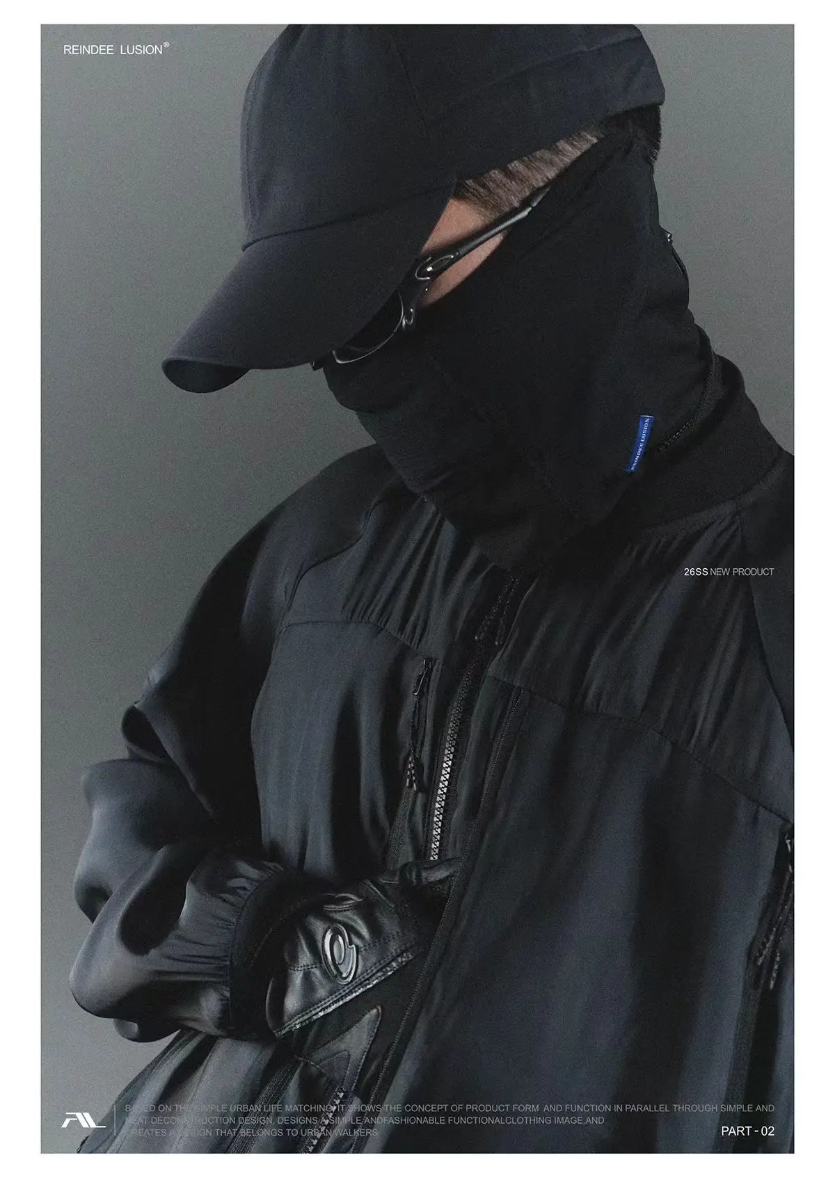 Reindee lusion 26ss UPF50+ Sunscreen Outdoor Snud toray active skin material techwear accessories - 27 27 1