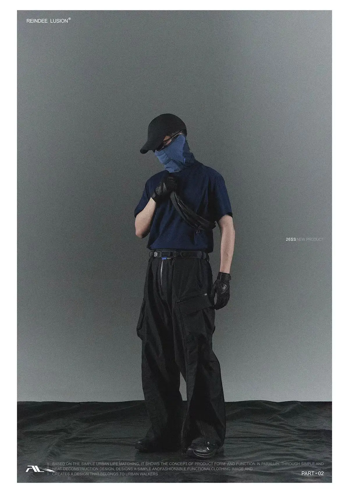 Reindee lusion 26ss UPF50+ Sunscreen Outdoor Snud toray active skin material techwear accessories - 31 31 1