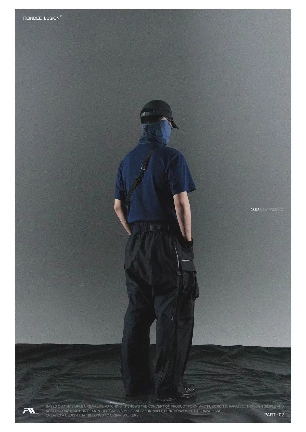 Reindee lusion 26ss UPF50+ Sunscreen Outdoor Snud toray active skin material techwear accessories - 32 32 1