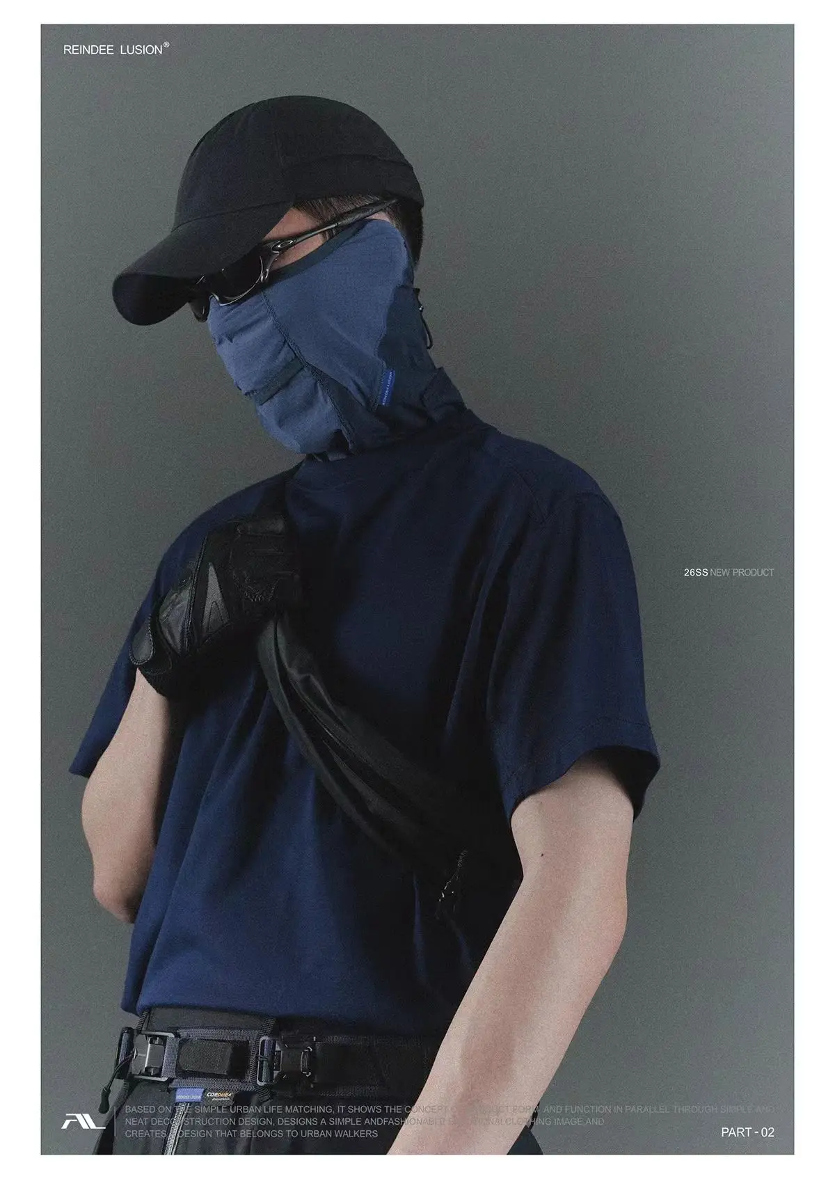 Reindee lusion 26ss UPF50+ Sunscreen Outdoor Snud toray active skin material techwear accessories - 33 33 1