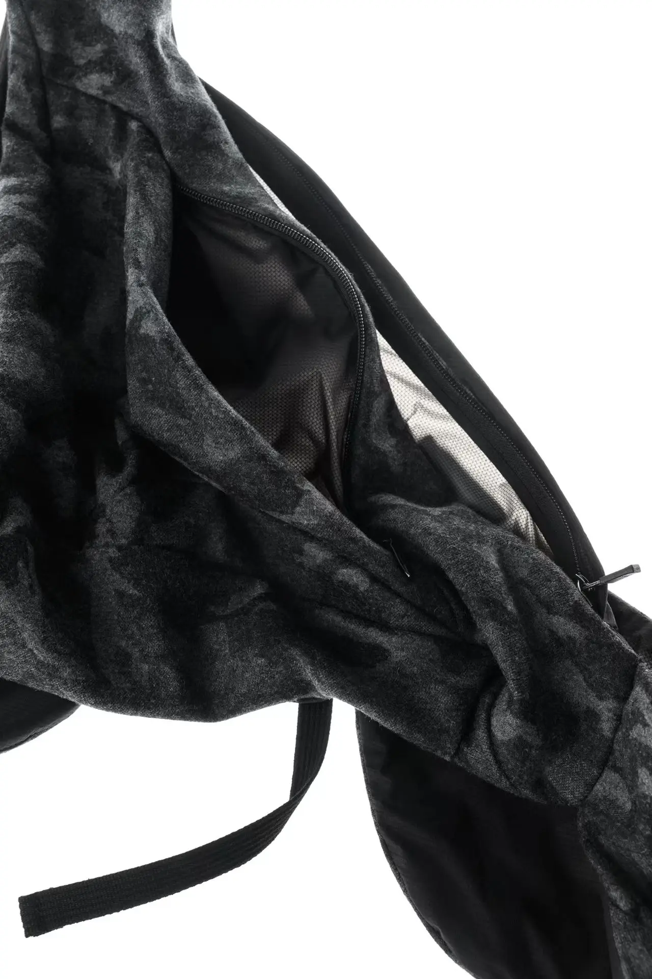 Inconstant 26ss Assymmetric arc shape wrap around bag half-body vest techwear accessories - 11 11 3