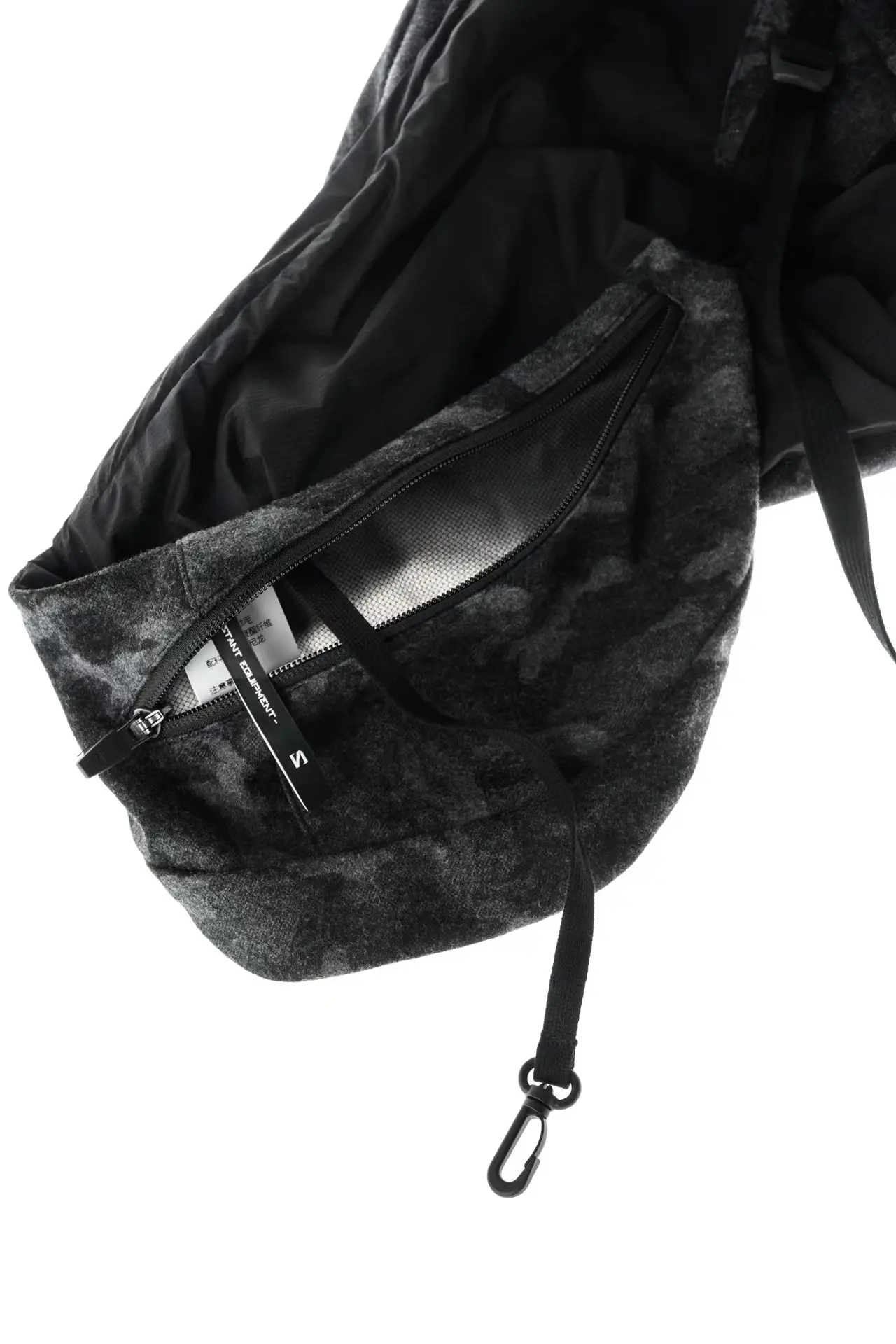 Inconstant 26ss Assymmetric arc shape wrap around bag half-body vest techwear accessories - 12 12 3