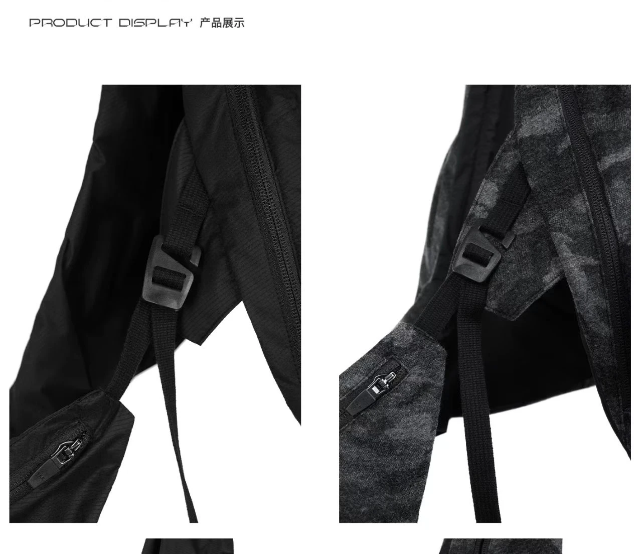 Inconstant 26ss Assymmetric arc shape wrap around bag half-body vest techwear accessories - 4 4 4