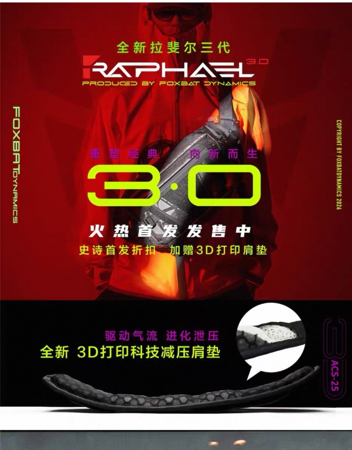 FOXBAT 26ss function EDC lightweight sidebag techwear 6 6 1