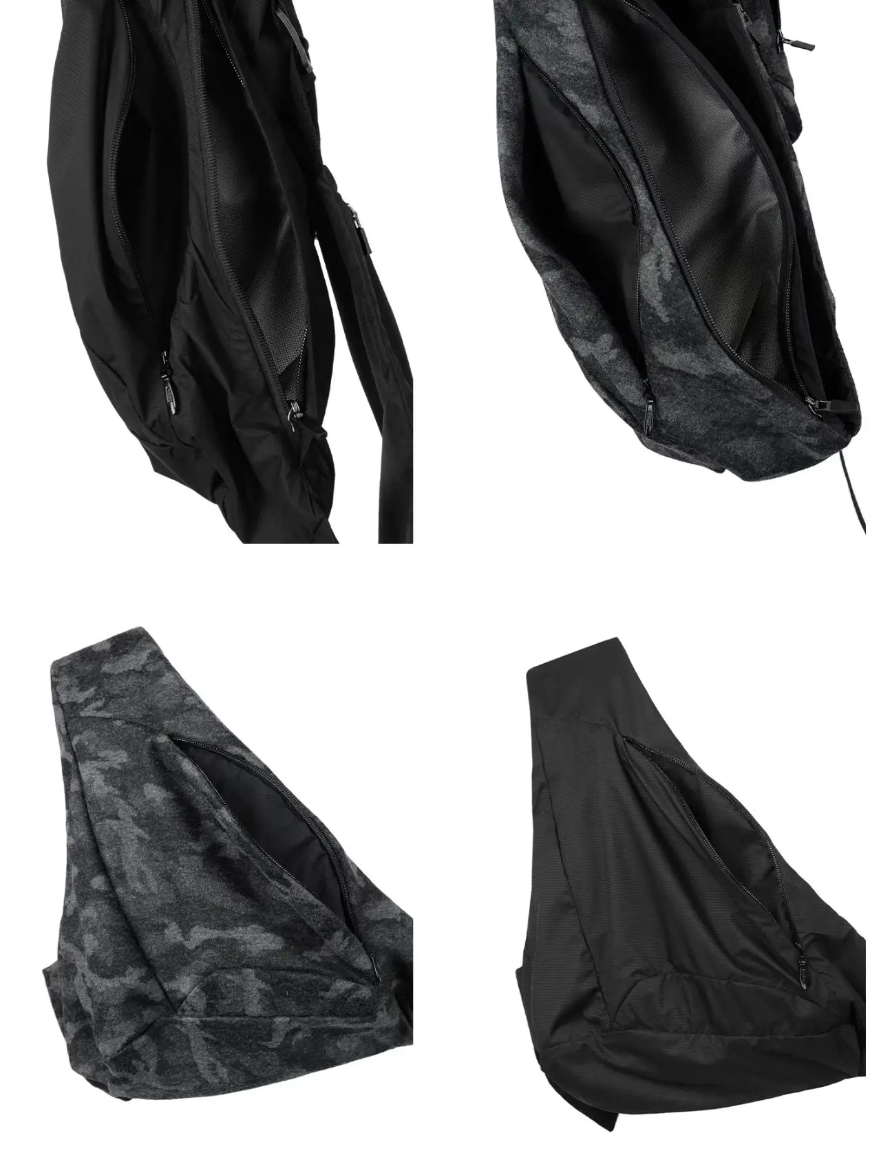 Inconstant 26ss Assymmetric arc shape wrap around bag half-body vest techwear accessories - 6 6 4