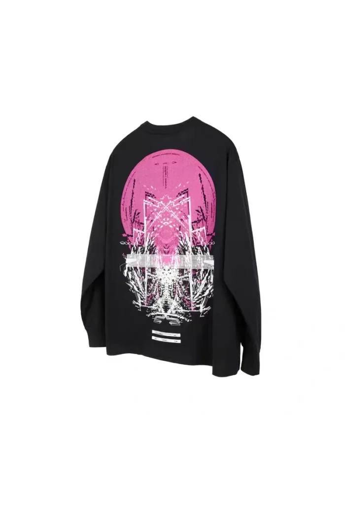 Corrosion Equipment 23aw S10 BLK Printed long sleeve t shirt pure cotton mechanical buddha theme dystopian