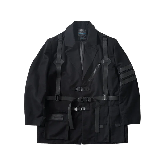 Enshadower Tactical suit jacket multiple pockets arm molle webbing techwear aesthetic ninjawear techninja warcore 4