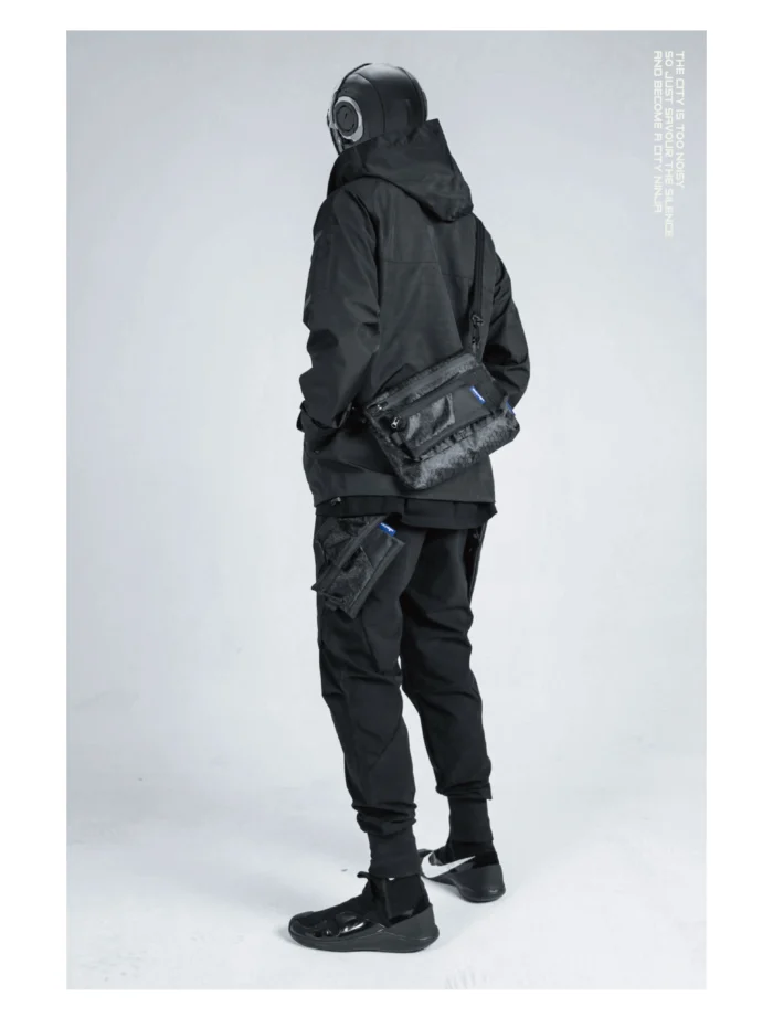Functional stormsuit jacket detachable hood waterproof silenstorm techwear ninjawear darkwear streetwear aesthetic futuristic 8 scaled