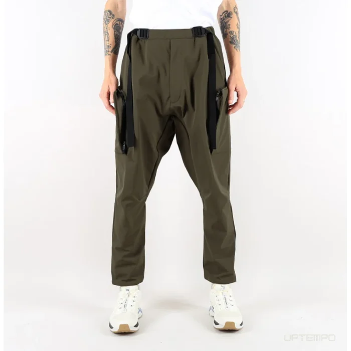 Ninja warning 22ss Wide half drop crotch cargo pants versatile waist adjustment techwear techninja streetwear 6