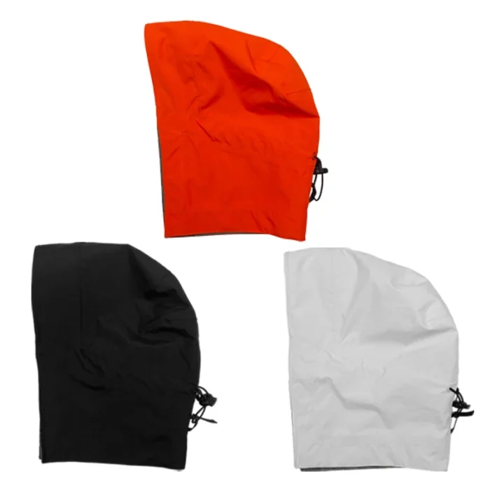 Ninja warning Taped waterproof detachable hood suitable for storm jackets techwear accessories