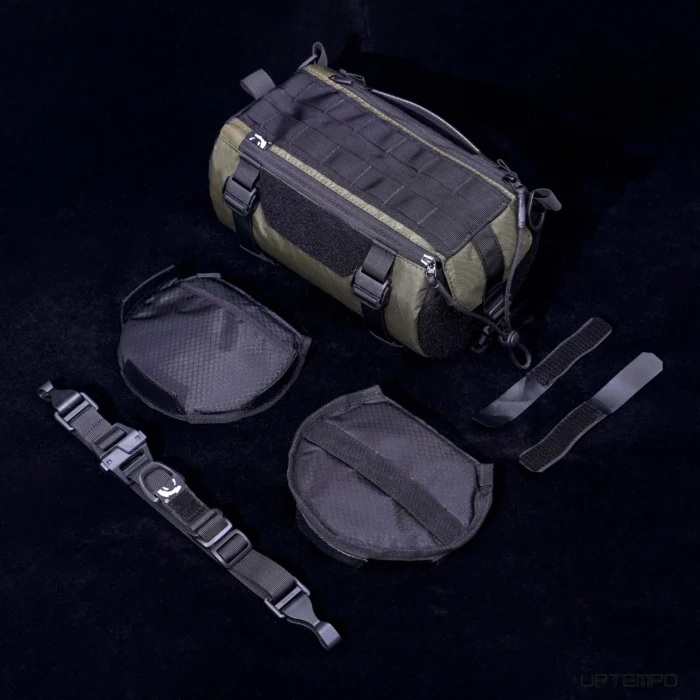 Overclock roam 23ss MP 01A Cylindrical tool bag xpac cd nylon materials molle patch pads techwear 1 scaled