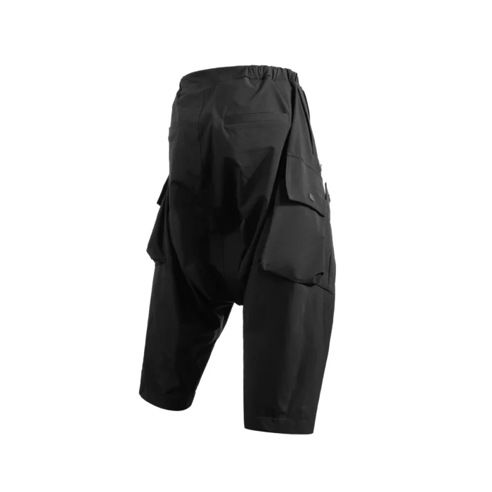 QIUDYU 21ss Drop crotch samurai pants multiple pockets waist adjustment ankle length techwear ninjawear japanese streetwear 3