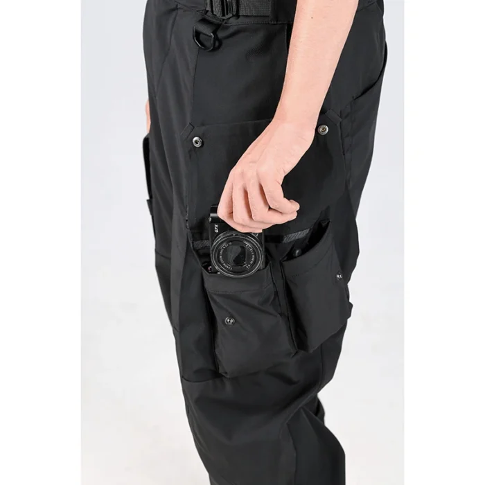 Reindee Lusion 22AW Outdoor adjustable waterproof cargo pants removable straps techwear warcore gorpcore 2