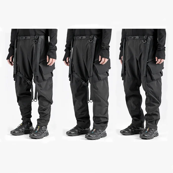 Reindee Lusion 22AW Outdoor adjustable waterproof cargo pants removable straps techwear warcore gorpcore