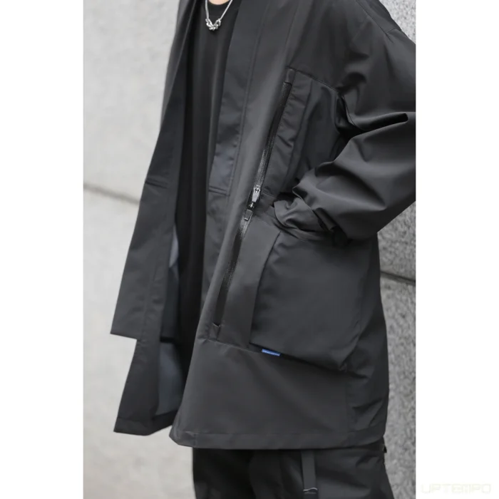 Reindee Lusion 22ss Functional kimono jacket waterproof dwr coating multiple pockets carrying sling techwear japanese style 3