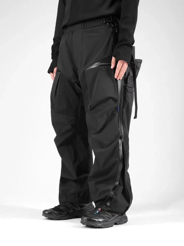 Reindee lusion 23aw quick release zipper waterproof pants integrated waist adjustment multiple pockets techwear gorpcore 2