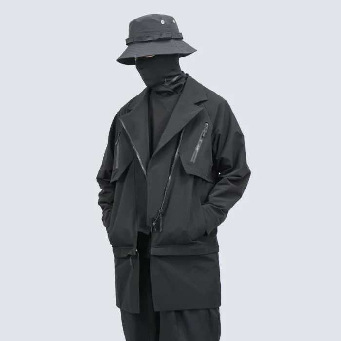 Silenstorm 21aw detachable suit jacket water repellent multiple pockets versatile design techwear warcore techninja scaled