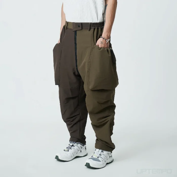 Symbiotic Efffect Multi form spliced zipper stitching slacks cargo pants techwear streetwear gorpcore japanese style 1