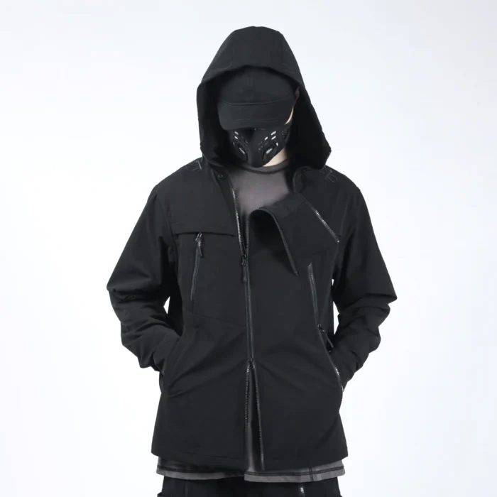 Three zipper stormsuit jacket silenstorm techwear streetwear ninjawear aesthetic futuristic 1