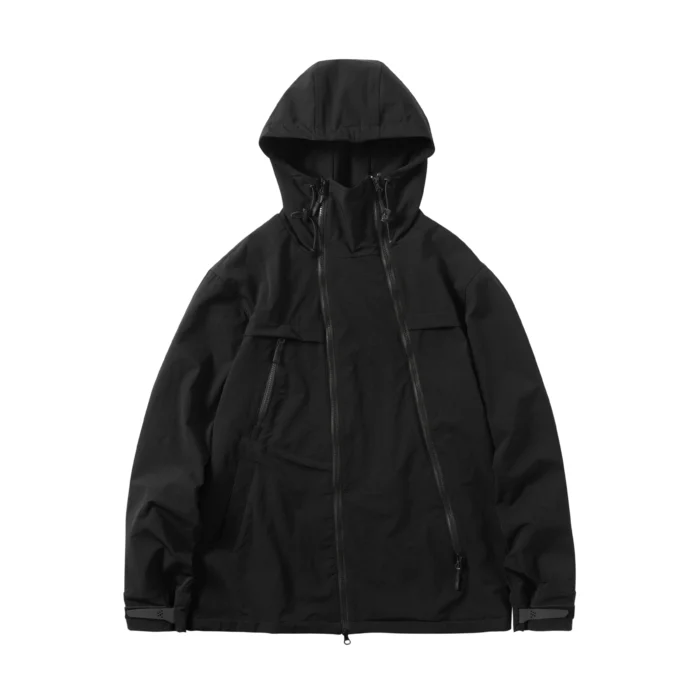 Three zipper stormsuit jacket silenstorm techwear streetwear ninjawear aesthetic futuristic scaled