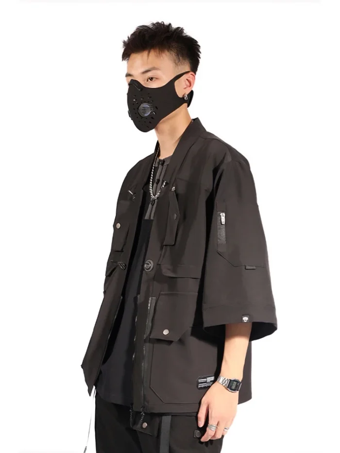 Whyworks 22ss Functional kimono jacket fidlock snap magnetic buckle carrying system dwr coating techwear japanese style 5