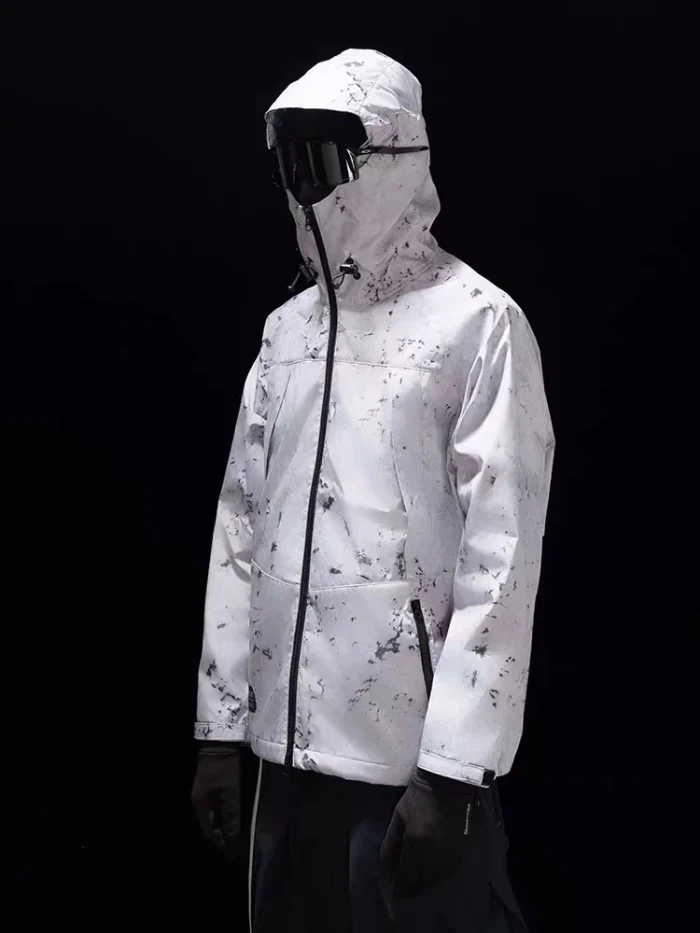 Whyworks 23AW Outdoor commuting assault jacket windproof splashproof white ver adjustable hood techwear gorpcore