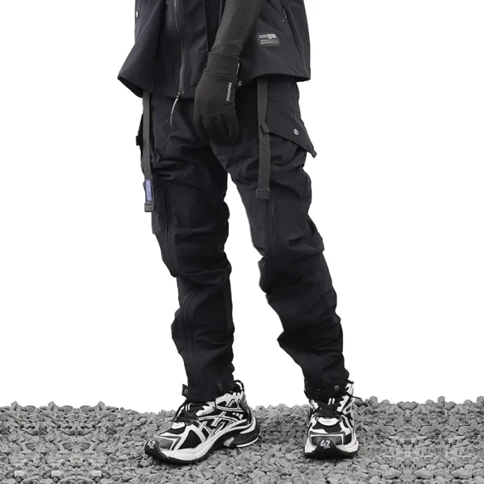 Whyworks 23ss Adjustable shape cargo pants dwr material 3d pockets techwear dystopian warcore