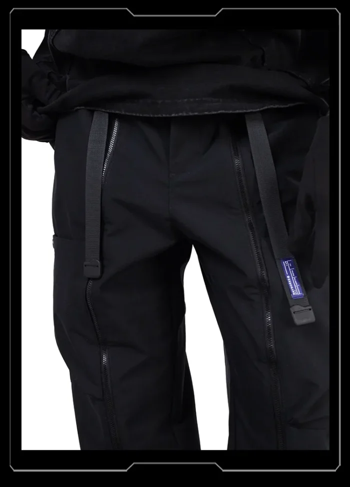 Whyworks 23ss Zipper ventilate diamond drainage pants water repellent quick adjustment waist techwear wacrore gorpcore 5