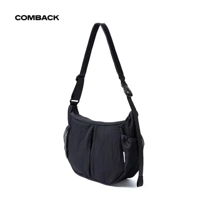 Comback 23AW Messenger crossbody bag large capacity dumpling shape minimalist style casual 2