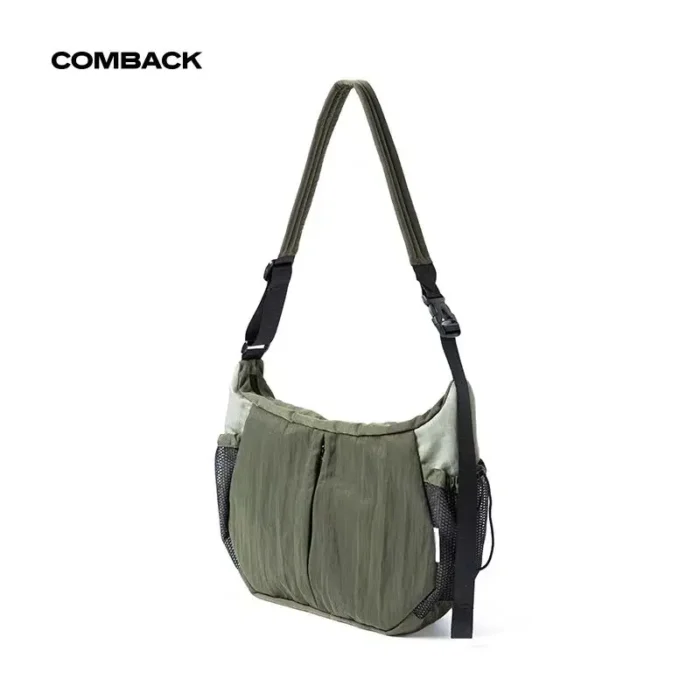 Comback 23AW Messenger crossbody bag large capacity dumpling shape minimalist style casual 3