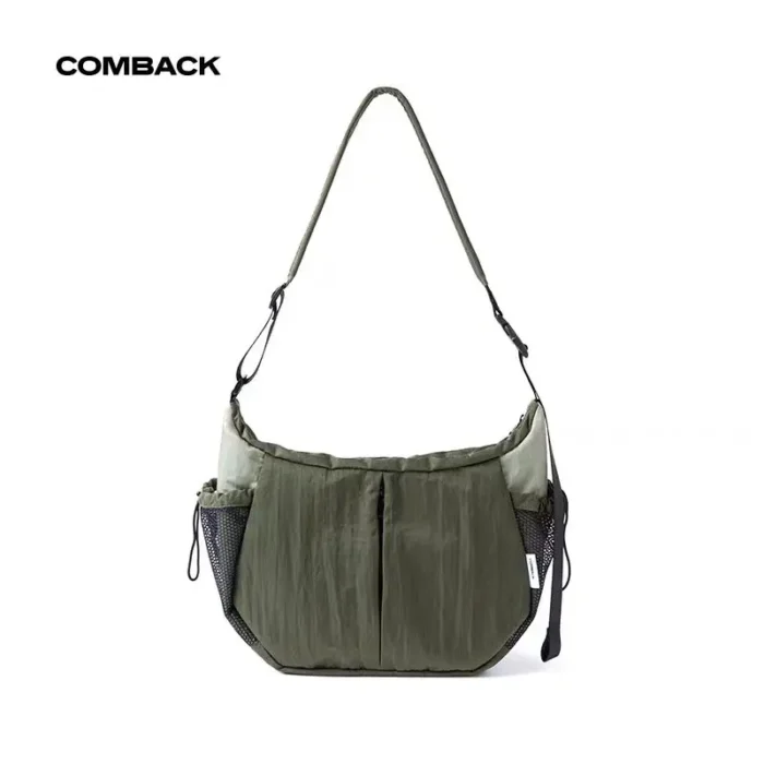 Comback 23AW Messenger crossbody bag large capacity dumpling shape minimalist style casual 5