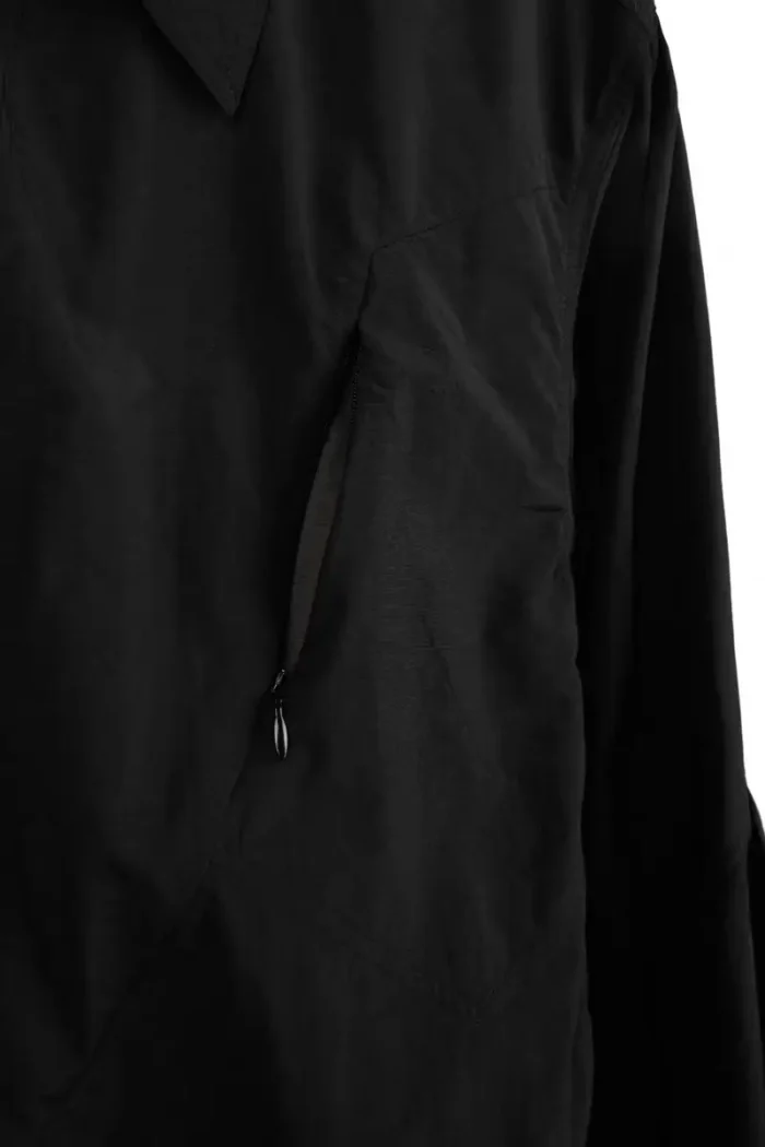 Corrosion equipment 24ss J35 BG Deconstructed nylon shirt assymmetric closure hidden zipper pockets techwear 2