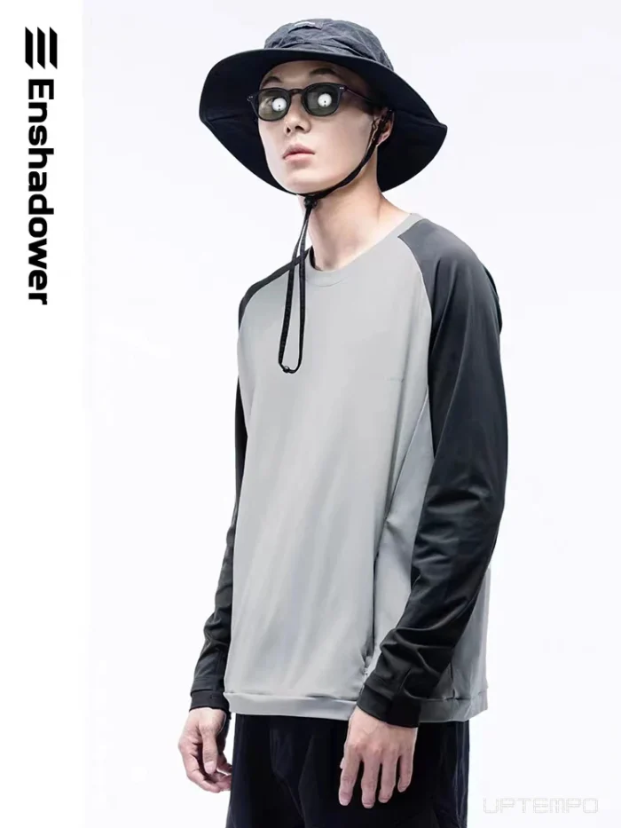 Enshadower 23SS Long sleeved t shirt breathable fingerholed sleeve gopcore casual streetwear 3