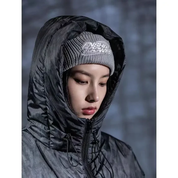 Enshadower Cold hat knitted logo streetwear basic black gray colours warm 3