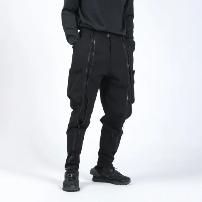 Functional pants joggers full length double zipper techwear ninjawear darkwear silenstorm 3