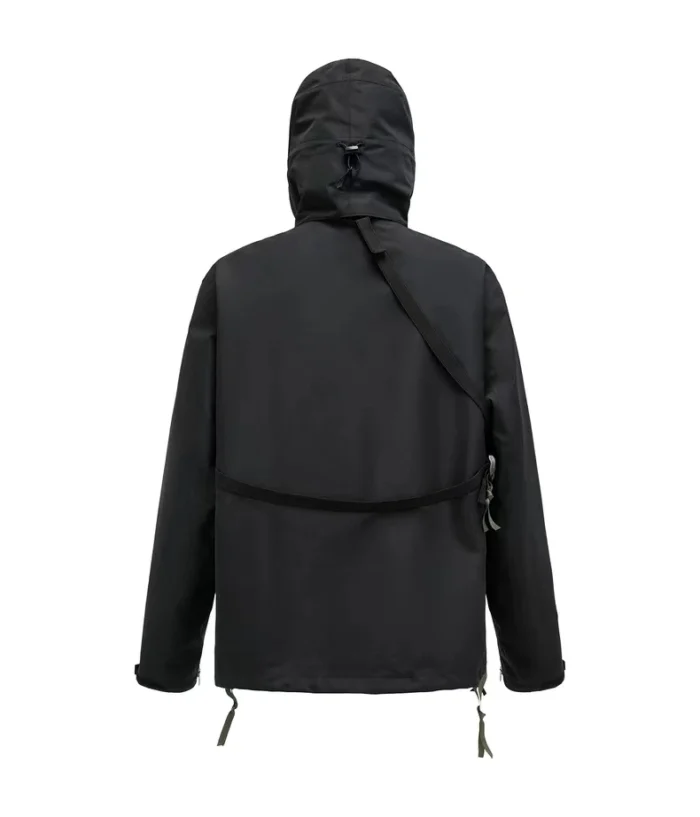 Ninja warning 23aw Rider jacket detachable hood carrying sling multiple shape suit dwr coating techwear 2