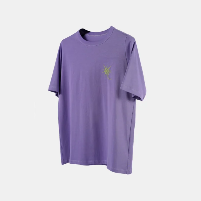 Nosucism 22ss widened design purple t shirt short sleeve cotton techwear aesthetic streetwear casual