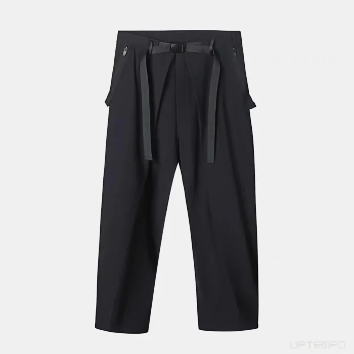 Nosucism 23aw Loose leaf pants integrated waist adjusment zipper closure pockets techwear aesthetic 1