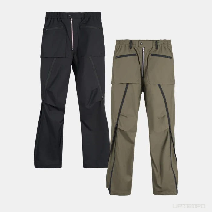 Nosucism 23ss Side zipper vertical cut 2 0 pioneer pants solotex material rubberband waist dwr techwear 1