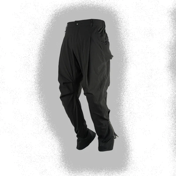 Nosucism IINTRMISSIONN 21aw Nylon daoist style pants water repellent techwear dystopian japanese 4