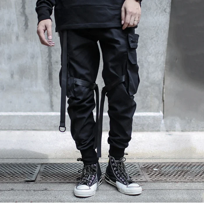 Paratrooper pants joggers with straps techwear ninjawear darkwear EDR 1