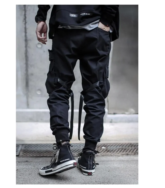 Paratrooper pants joggers with straps techwear ninjawear darkwear EDR 3