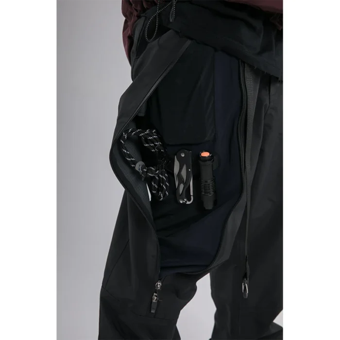 Pupil travel 22aw Four zipper split line waterproof pants multiple pockets techwear gorpcore 2