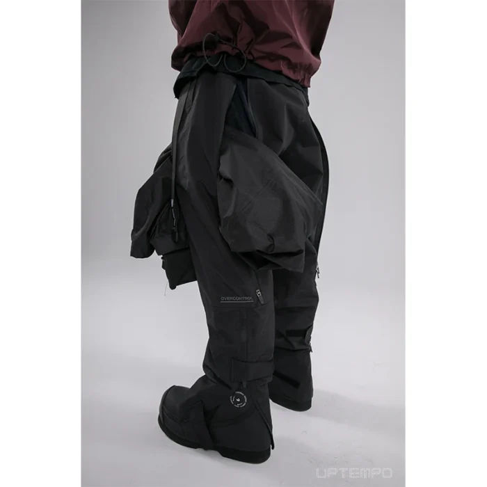 Pupil travel 22aw Four zipper split line waterproof pants multiple pockets techwear gorpcore 3